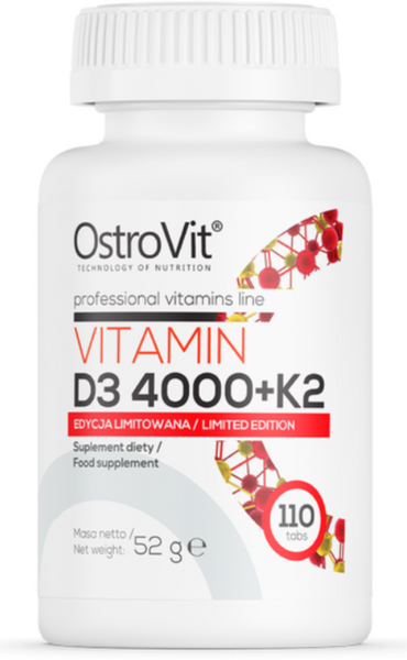 OstroVit Vitamin D3 4000+K2 Вітамін D3+K2 110 таблеток 1072904 фото