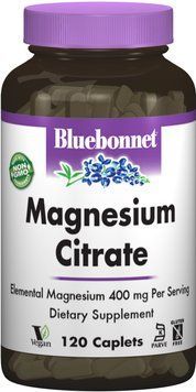 Bluebonnet Nutrition Magnesium Citrate, 120 Caplets (BLB0731) 659817 фото