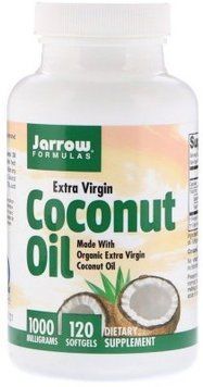 Jarrow Formulas Coconut Oil Extra Virgin 1,000 mg 120 Softgels Кокосовое масло 534495 фото