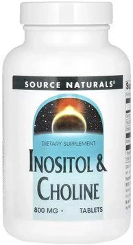Source Naturals Inositol & Choline 800mg - 50 Tablets 1452259 фото