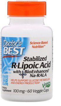 Doctor's Best Best Stabilized R-Lipoic Acid 100 mg 60 Caps (DRB-00123) 585182 фото
