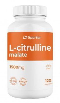 Амінокислота для спорту Sporter L-Citrulline malate 1500 mg 120 Capsules 771508 фото