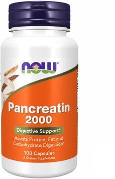 Now Foods Pancreatin 2000 - 100 caps 1449612 фото