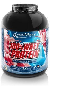 IronMaxx 100% Whey Protein 2350 g /47 servings/ Raspberry 667474 фото