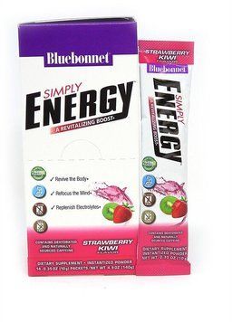 Bluebonnet Nutrition Simply Energy Grape 140g /14 servings/ Strawberry Kiwi 626126 фото