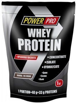 Power Pro Whey Protein 1000 g /25 servings/ Ваниль 384451 фото