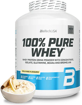 Протеин BioTechUSA 100% Pure Whey 2270 g / 81 servings / Milk Rice 1183023 фото