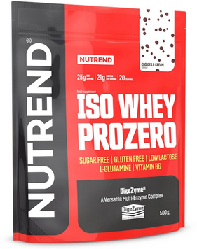 Протеїн Nutrend Iso Whey ProZero 500 g / 20 servings / cookies cream 1101891 фото