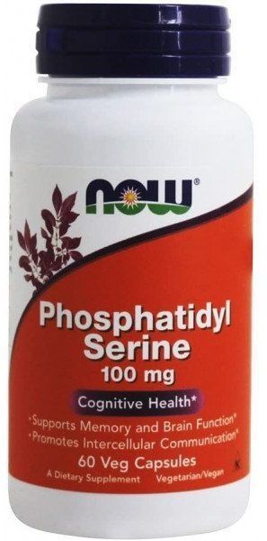 Now Foods Phosphatidyl Serine 100 mg Фосфатидилсерин 60 веганских капсул 775659 фото
