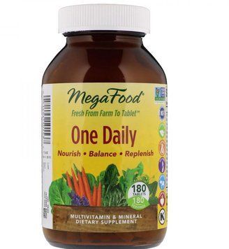MegaFood One Daily 180 Tabs Мультівітаміни 552241 фото