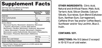 Амінокислота для спорту Optimum Nutrition Essential Amino Energy 270 g/30 servings/wild berry 1029268 фото