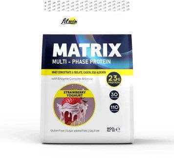 Протеїн FitWin Matrix - 900g Strawberry Yogurt 1459740 фото