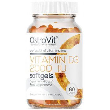 OstroVit Vitamin D3 2000 Iu Витамин D3 60 капсул 819026 фото