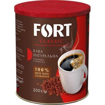 Кава розчинна Fort в гранулах 200 г (8901036161258) 1306436 фото
