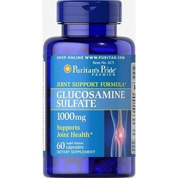 Puritan's Pride Glucosamine Sulfate 1000 mg 60 caps 442729 фото