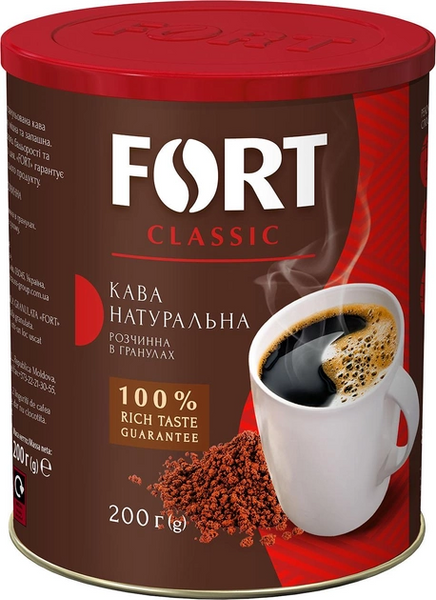 Кава розчинна Fort в гранулах 200 г (8901036161258) 1306436 фото