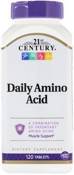21st Century Daily Amino Acid, Maximum Strength, 120 Tablets 476489 фото
