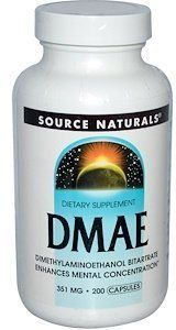 Source Naturals DMAE, 351 mg, 200 Caps 417259 фото