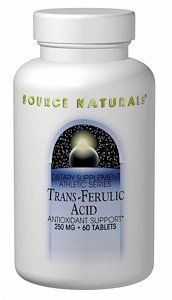 Source Naturals TRANS-FERULIC ACID, 250 mg, 60 Tab 417643 фото