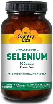 Country Life Selenium 100 mcg 180 Tabs Селен бездрожжевой 533273 фото