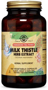 Solgar Milk Thistle Herb Extract 150 Vegetable Capsules 498693 фото