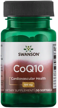 Swanson, COQ10 100 mg 50 sgels (SWA-02560) 608396 фото