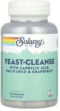 Solaray Yeast Cleanse - 90 Veg Capsules 1452613 фото