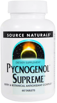 Source Naturals Pycnogenol Supreme 60 Tabs Пикногенол максимальный 537121 фото