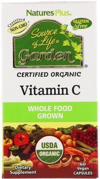 Nature's Plus Vitamin C, 500 mg, 60 Vegan Capsules (NTP30733) 686096 фото