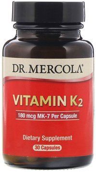 Dr. Mercola Vitamin K2, 180 mcg, 30 Capsules (MCL-01194) 654632 фото