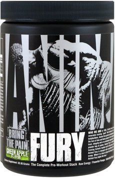 Universal Nutrition Animal Fury 80 g /5 servings/ Green Apple 392589 фото