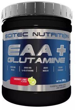 Амінокислота для спорту Scitec Nutrition EAA+Glutamine 300 g / 33 servings / cherry-lime 996975 фото