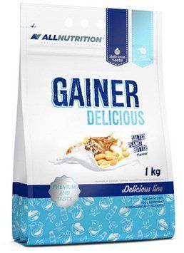 Гейнер All Nutrition Gainer Delicious 1000 g /10 servings/ Salted Peanut Butter 651461 фото