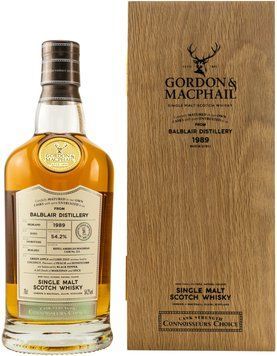 Віскі односолодовий Gordon & MacPhail Balblair Connoisseur's Choice 54.2%, 1989, wooden box, 0.7 л (BWQ5015) 1250447 фото