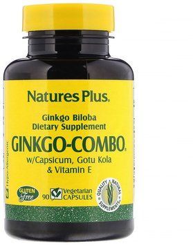 Nature's Plus, Ginkgo-Combo, 90 Veggie Caps (NAP-01092) 605577 фото