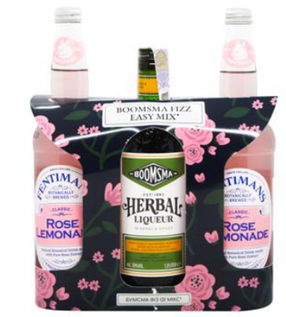 Набор ликер Boomsma Herbal Liqueur 30 % 1 л + лимонад Роуз, Fentimans 2x750мл (BWT4590) 1225563 фото