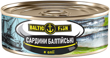 Сардины Baltic Fish Балтийские в масле 230 г (4751017406038) 1330592 фото