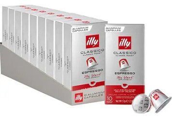 Кофе в капсулах ILLY Espresso Classico шоубокс 100х5.7 г (08003753158549) 1381082 фото