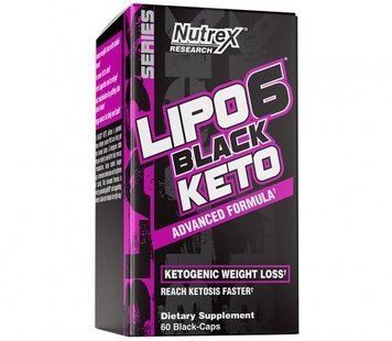 Жиросжигатель Nutrex Lipo-6 Black Keto 60 capsules 786825 фото