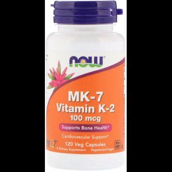 Now Foods MK-7 Vitamin K-2 100 mcg MK-7 Вітамін K-2 120 веганських капсул 827906 фото