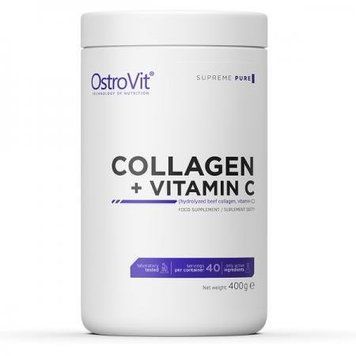 OstroVit Collagen + Vitamin C Коллаген с витамином С 400 g /40 servings/ Unflavored 970783 фото