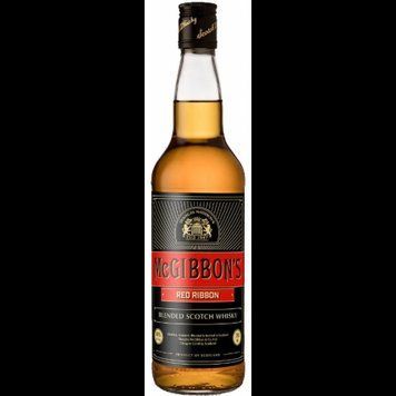 Виски McGibbons Red Ribbon Blended Scotch Whisky 3 yo 0.7 л 1150506 фото