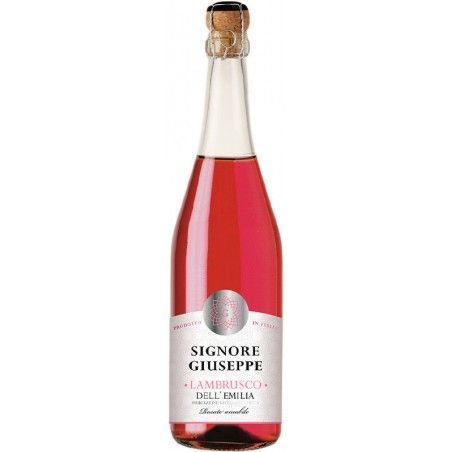 Игристое вино Signore Giuseppe Lambrusco dell'Emilia Rosato розовое 0.75 л (WHS8052783850541) 816181 фото