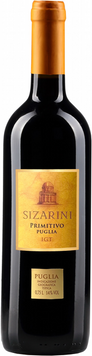 Вино Sizarini Primitivo Puglia IGT червоне сухе 0.75 л 14% (8005017103357) 1345249 фото