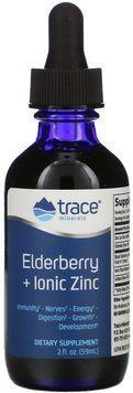 Trace Minerals Research Elderberry + Ionic Zinc, 2 fl oz (59 ml) 682212 фото