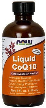 NOW Foods Liquid CoQ10 4 OZ Orange Flavor Коензим CoQ10 520693 фото