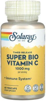 Solaray Super Bio Vitamin C 1000mg - 60 Veg Capsules 1452607 фото
