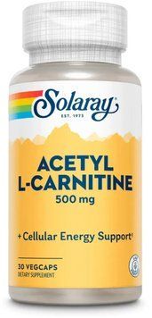Solaray Acetyl L-Carnitine 500mg - 30 Veg Capsules 1452859 фото