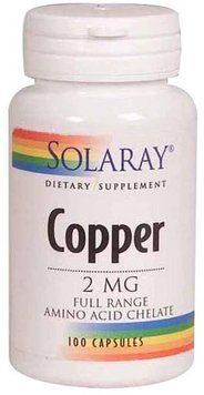 Solaray Copper 2 mg 100 Caps Медь 551546 фото
