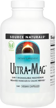 Source Naturals Ultra-Mag Магний 360 веганских капсул 1415706 фото